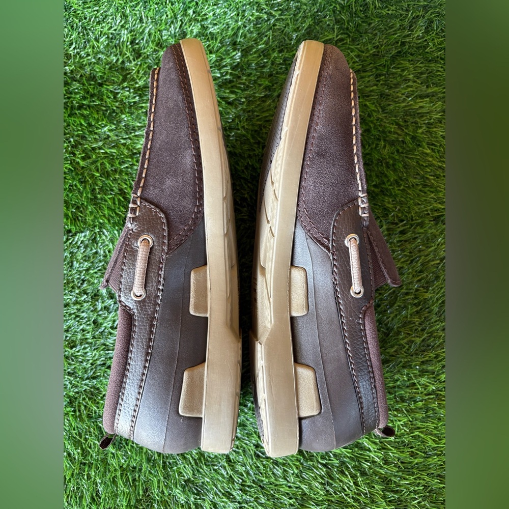 CROCS Men’s Santa Cruz Casual Loafer Shoe-Size: 9-Color: Brown/Tan-Preowned, VGC - Picture 7 of 10